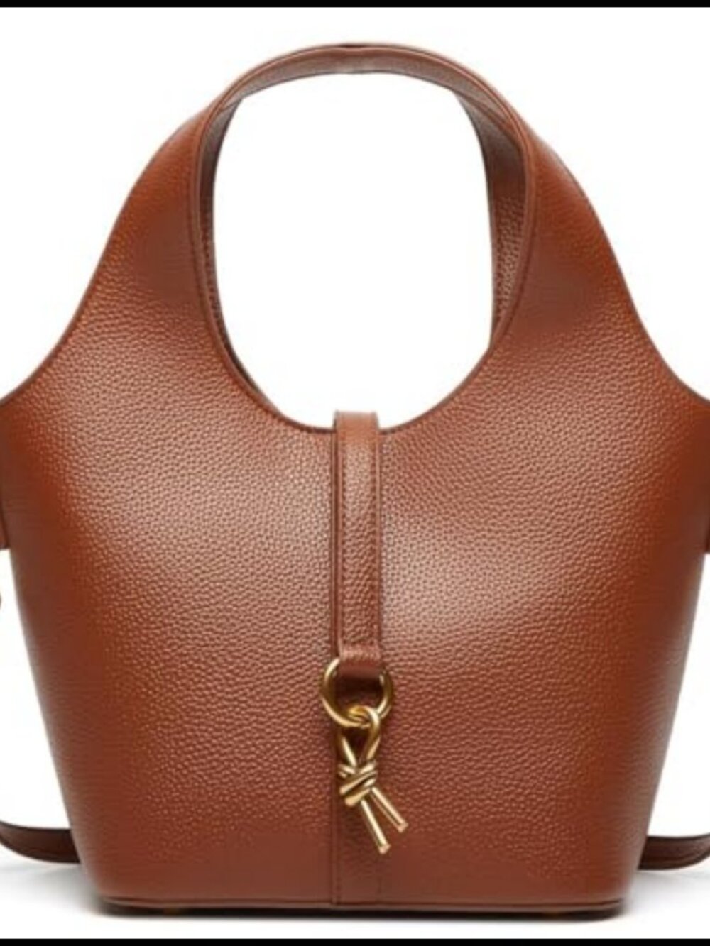 PU Leather Bucket Bag Hobo Shoulder Crossbody Vintage Tote Small Handbag Purse